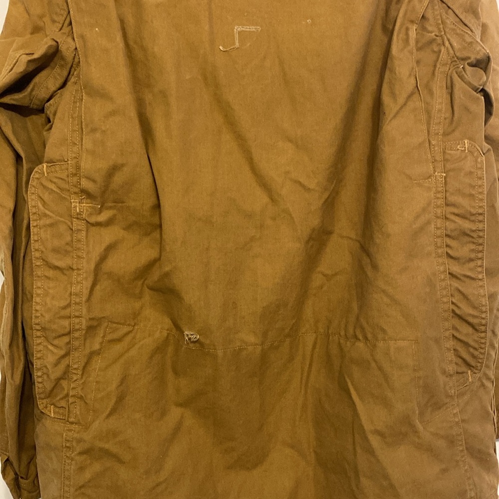 Vintage wildfowl Men's Brown Jacket, has some repairs, has weight to it - Picture 3 of 6